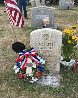 A tombstone