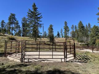 A horse corral