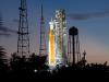 NASA's Orion Spacecraft sitting on a mobile launcher in November 2022 at NASA’s Kennedy Space Center in Florida.