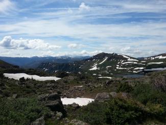 Small Pond above Trout Lake Divide RD Long-term Lake monitoring July 2019. Pho.jpg "Small Pond above Trout Lake, Divide RD, Long-term Lake monitoring July 2019. Pho"
