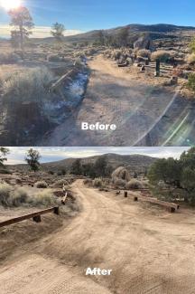 Horse Springs Campground loop-north before and after