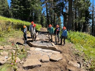 Granite Chief Wilderness Causeway construction with WSERF.jpg Granite Chief Wilderness Causeway construction with WSERF