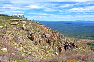 Looking out on the Mogollon Rim from Forest Road 300.