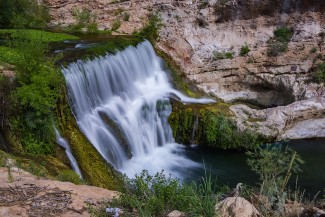 View of Waterfall at Old Fossil Creek Dam