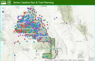 Santa Catalina Trail Planning map