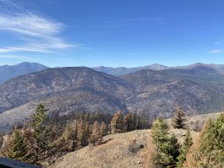 view of mountain tops