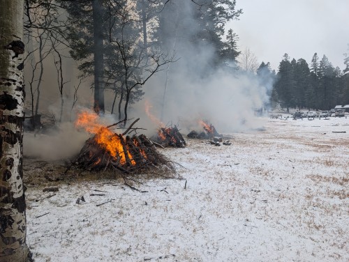 Slide Campground Prescribed Pile Burn