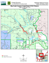 Site map of the closure area described in the official order