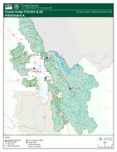 Forest map illustrating area described in the order