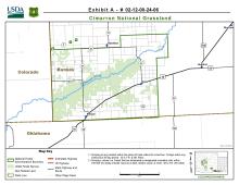  Cimarron National Grassland Vicinity Map (Exhibit A)