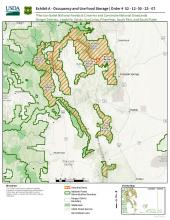 Map showing the Pike-San Isabel National Forests.