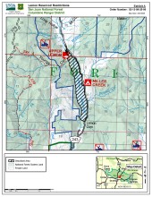 Map of Lemon Reservoir Restrictions