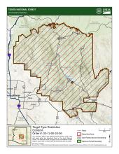 Map of the Tonto National Forest 