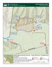 Map of closure area 