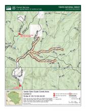 Verde Glen Dude Creek map closure area