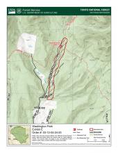 Washington Park Trailhead map closure area