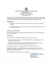 A copy of the signed Forest order.
