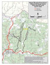 Map of road closure