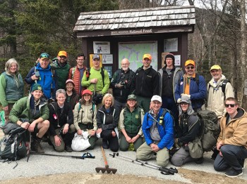 Volunteer Header - Trail team led by two FS employees