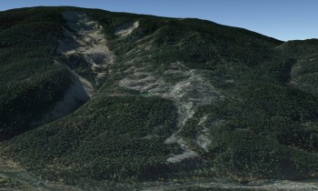 Google Earth imagery of the Gros Ventre landslide today