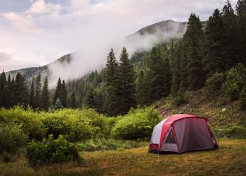 Camping stock photo