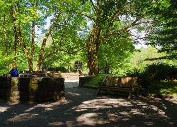 Horsetail Falls Viewing Plaza.