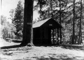 "1920—Telephone booth at Soldier's Camp, Santa Catalina Recreation Area"