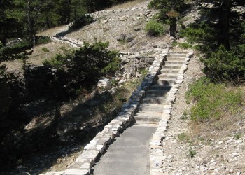 Natural Bridge Falls Picnic Area - Trail Steps