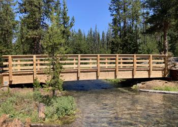 Quinn Creek Trail Bridge Replacement After 1