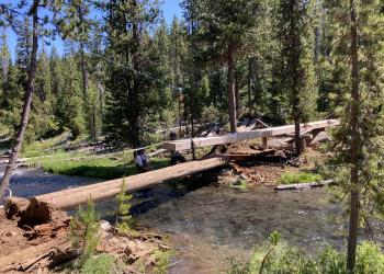 Quinn Creek Trail Bridge Replacement During 2