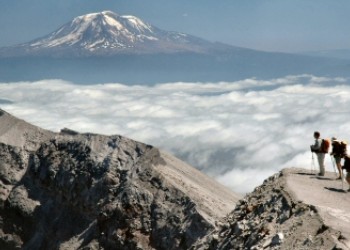 Scientists on Crater Rim