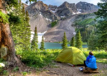 Blue Lakes with Camper_Tent