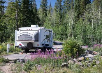 Camptrailer in Campground