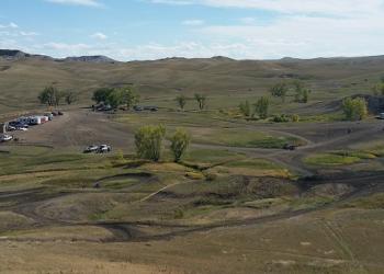 Railroad Buttes area parking lot