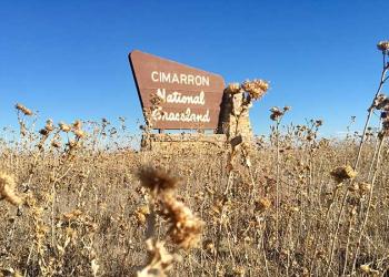 Cimarron national grasslands portal sign