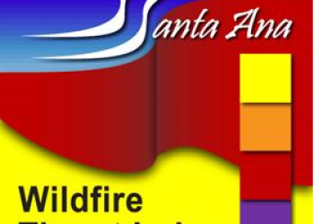 Santa Ana Wildfire Threat Index
