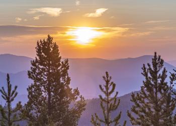 Sunset on the Beaverhead-Deerlodge National Forest