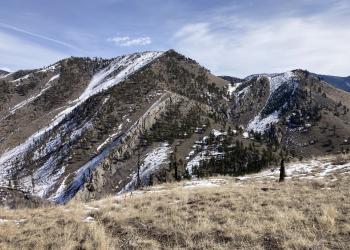 View from Hunters Gulch looking south through the Gates of the Mountains Wilderness