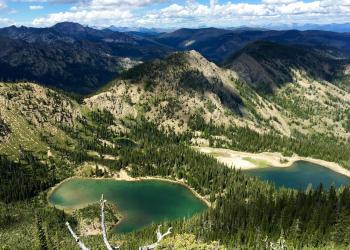 The area of Twin Lakes in the Rattlesnake National Recreation Area on the Lolo National Forest, Montana.