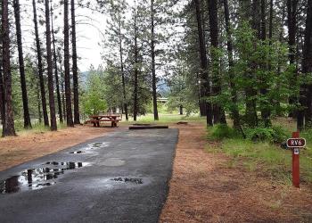 Image of the Sloway Campground, Montana.