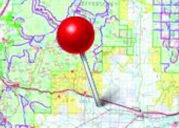 Pin on a topo map 