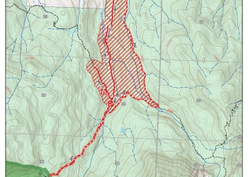 Map Blue Lakes Trailhead Closure, GMUG National Forests, 05_01_25