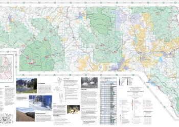 Visitor map, south end of the Routt National Forest, 2009