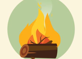 Graphic of a campfire