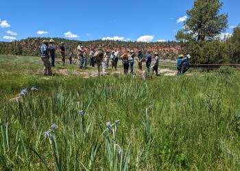 Zuni Mt. Collaborative gathers for a visit