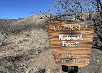 Sign - Entering the Coronado National Forest