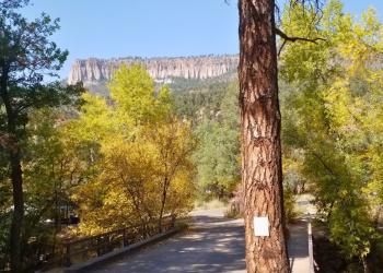 examples of day-use site. Battleship Rock in the background