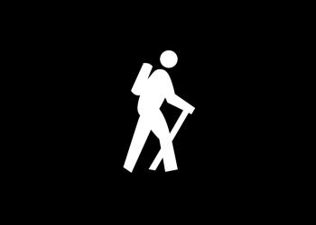 Hiker icon for hiking.