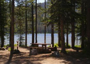Camp site at Bull Trout Lake