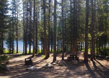 Camp site at Bull Trout Lake